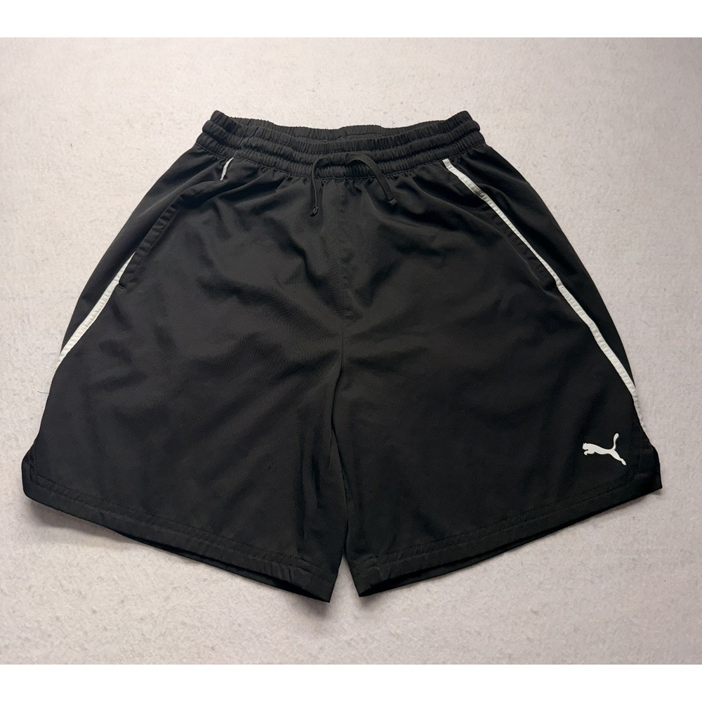PUMA classic black athletic shorts men's size large